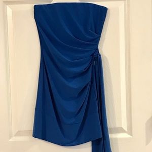 Royal blue mini dress